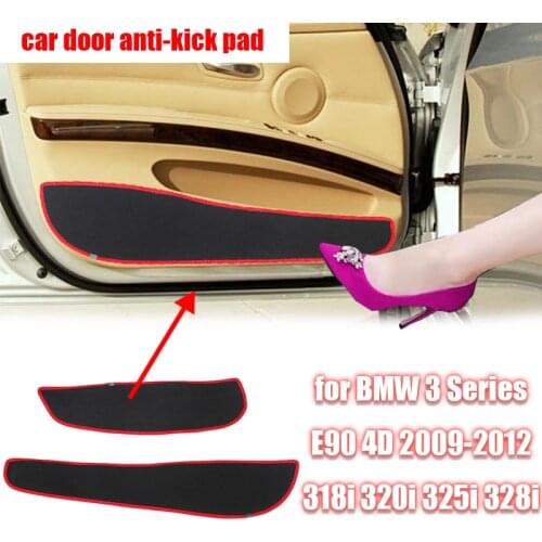 Carpet Side Edge Guard Decal Protection Car Door Anti Kick Pad Sticker Protective Mat for BMW 3 Series E90 4D 09-12 Accessories