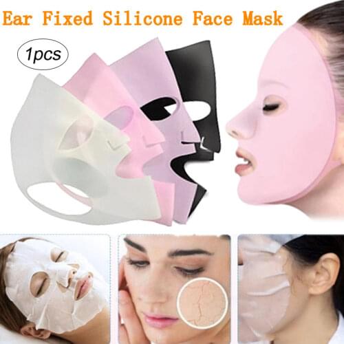 2021 Hot Style 4Colors Reusable Skin Care Tool Moisturizing Ear Fixed Silicone Face Mask For Women