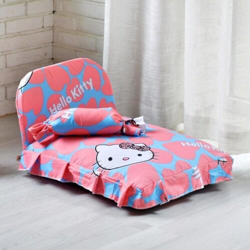 Washable Pet Bed Small and Medium-sized Dogs Cat Supplies Beds & Sofas Hand Wash Print Nylon