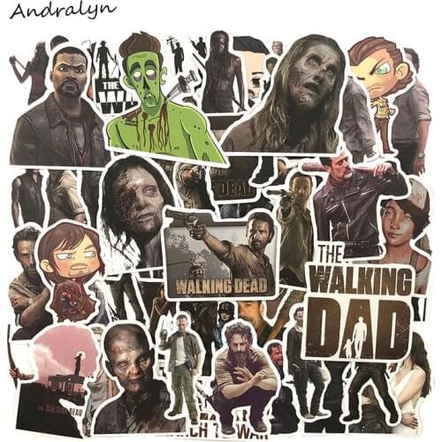 10/50Pcs Walking Dead Graffiti Stickers For DIY Luggage Laptop Refrigerator Motorcycle Car Pegatinas