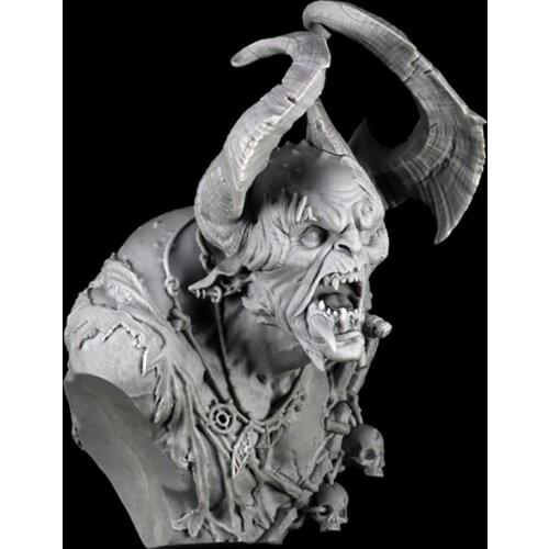 New Unassembled 1/9 anicent warrior with feeler bust Resin Figure Unpainted Model Kit