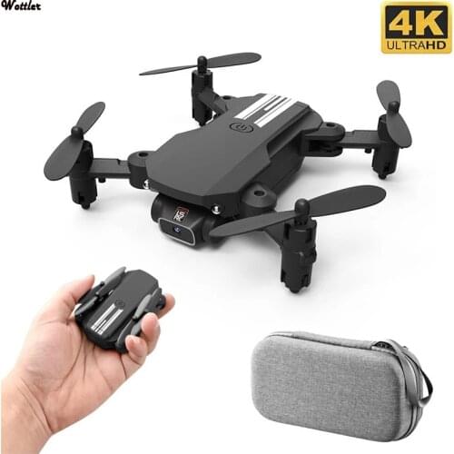 New Mini Drone 4K 1080P HD Camera WiFi Fpv Air Pressure Height Maintain Black and Gray Foldable Quadcopter RC Dron Toy Gift
