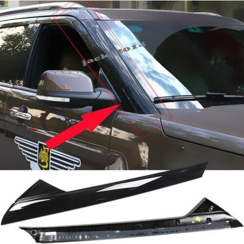 ABS Front Glass Window Strip Frame Cover Trim Fit For Ford Explorer 2016 2017 2018