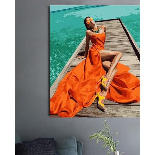 Frame Diy Olie Paint By Number Door Bumbers Abstract Acryl Ver Met Nummers Voor Volwassenen Thuis Decors Gift Easy 40X50Cm