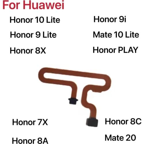 Fingerprint Scanner Sensor Extended Flex Cable For Huawei Honor 8X 9i 9 10 Lite 7X 8A 8C Play Mate 10 20 Lite Mobile Phone