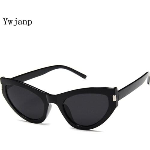 Ywjanp Fashion Cat Eye Sunglasses Women Brand Designer Vintage Retro Sun glasses Female Fashion Rice nail Sunglass UV400 Shades