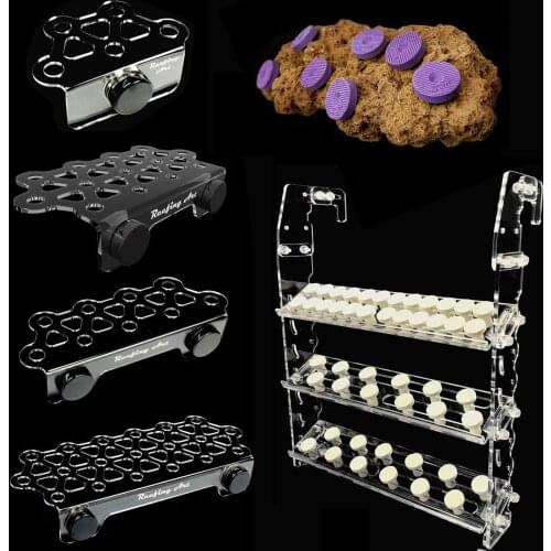 DW Aquarium Reefing Art Super Clear Acrylic Magnetic Coral Frag Plugs Rack Holder Fish Tank For 6 - 20MM Glass Thickness
