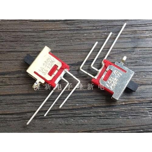 Taiwan Q25 single-way small micro switch curved foot toggle switch 2 gear 3 foot switch slide switch 3A