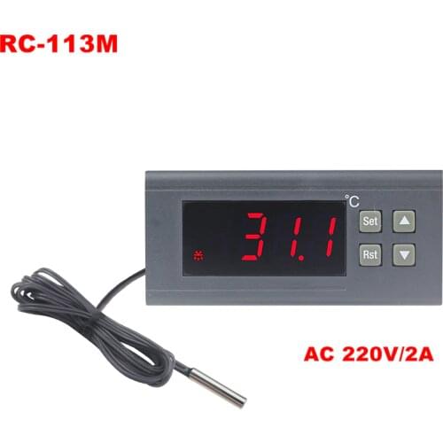 220V/2A RC-113M Thermostat for Incubator PID controller Heating Equipment Temperature controller -40~110Celsius