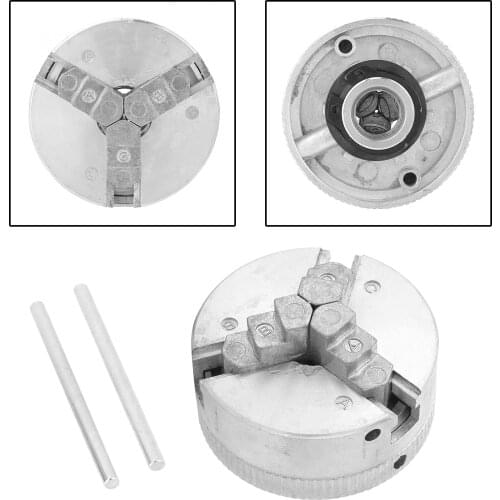 Mini Lathe Chuck 3 Jaws Self Centering Clamp 1.8~56mm 12~65mm Clamping Parts