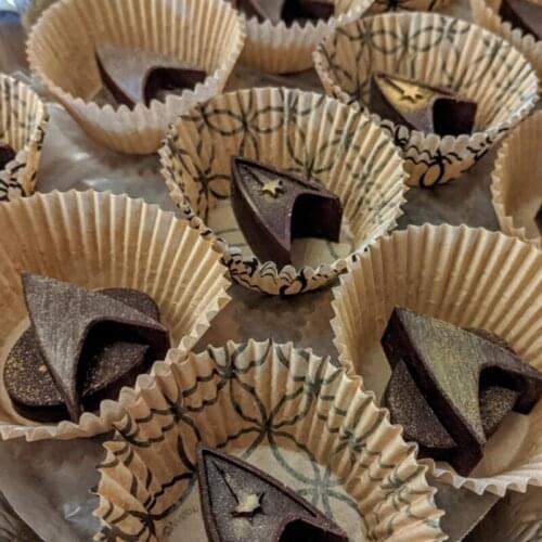 Star Trek Gifts Silicone Freezer Candy Chocolate Molds Cake Form Ice Cube Trays Cool Novelty Mini Starfleet Mold Great for Party