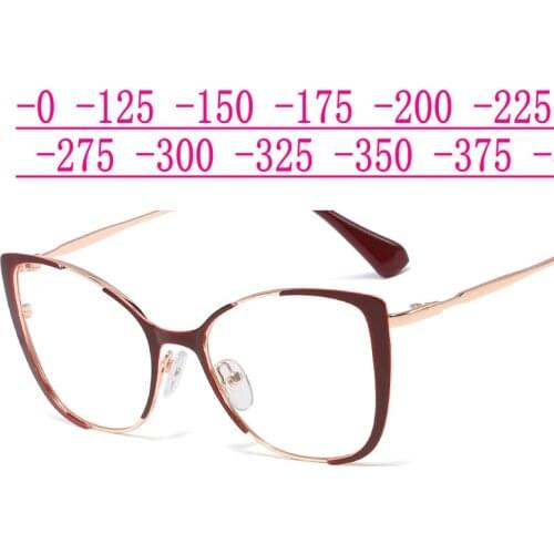 -0.5 -1.0 -1.5 -2.0-2.5 -6.0 Vintage Blue light blocking Myopia Glasses Women Men Classic Reading Glasses Diopter Eyeglasses NX
