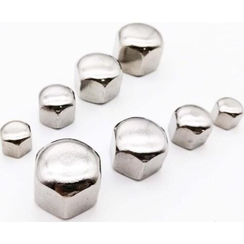 1/20pcs M3 M4 M5 M6 M8 M10 M12 M14 M16 304 A2-70 Stainless Steel Hex Hexagon Short Low Thin Cap Acorn Nut Cover Blind Nut DIN917
