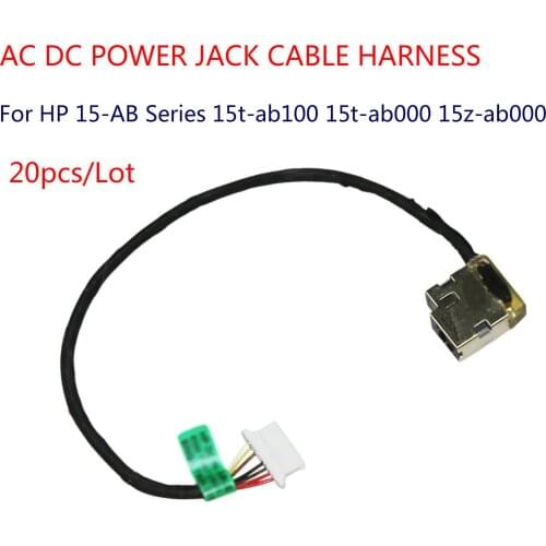 20pcs/Lot For HP 15-AB Series 15t-ab100 15t-ab000 AC DC POWER JACK CABLE HARNESS 15z-ab000
