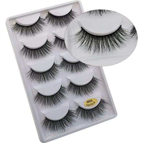 3/5 Pairs Mink Eyelashes Makeup Thick 3d Lashes Natural Long False Eyelashes Full Strip Lashes Maquillaje Super Fluffy Faux Cils