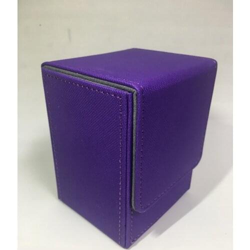 80+ Small Size Top-Loading Card Case Card Holder Deck Case Mtg Pokemon Yugioh Board Game TCG Box Deck Box :Purple Color