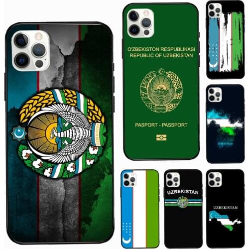 Uzbekistan Flag Coque Phone Case For iPhone 12 Pro Max 11 Pro XS MAX 6 6S 7 8 Plus 5S SE 2020 X XR Cover