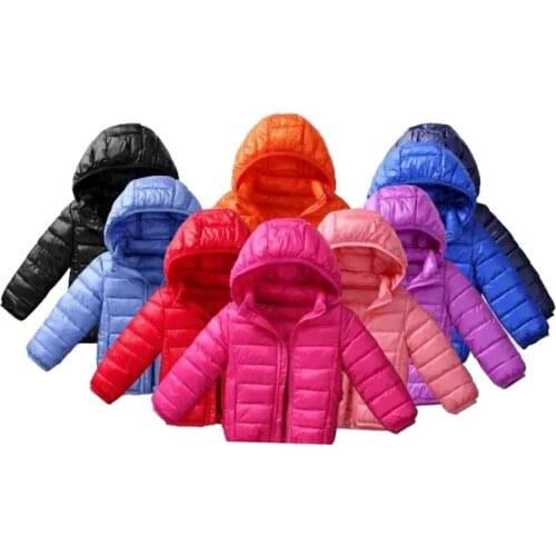 Children Winter Jacket Ultra Light Down Baby Girls Jackets Kids Hooded Outerwear Boys Snowsuit Coat Children Clothing 1-16 Years