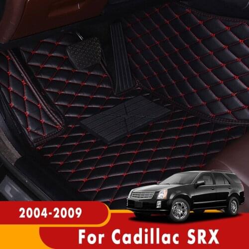 For Cadillac SRX 2009 2008 2007 2006 2005 2004 Car Floor Mats Carpets Rugs Artificial Leather Interior Accessories Custom Pedal