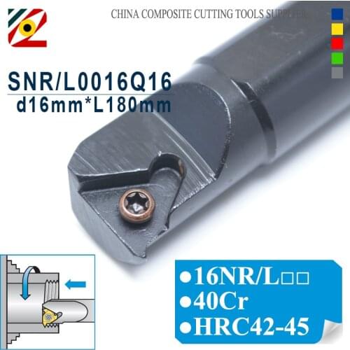 EDGEV SNR0016Q16 SNL0016Q16 CNC Lathe Cutter Internal Threading Tool Holder Turning Tools 16NR 16NL Thread Inserts