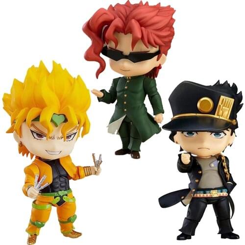10cm Anime Cute JOJOs Bizarre Adventure Kujo Jotaro Kakyoin Noriaki PVC Action Figure Toy Collection Model Doll Children Gifts