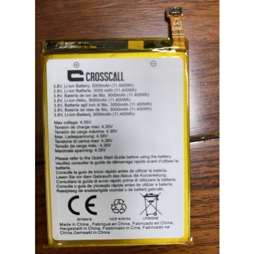 HUSHITONG New Battery 3.8V/3000mAh Battery for CROSSCALL LP38300E 38300 Mobile Phone Batteries