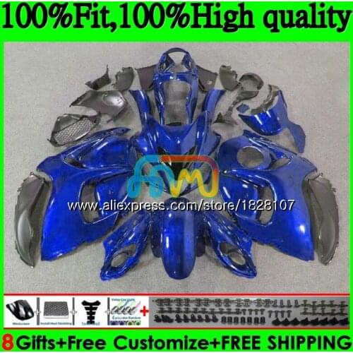 Injection For SUZUKI Hayabusa GSXR1300 08 09 ALL Blue sale 10 11 12 56BS.58 GSX-R1300 GSXR 1300 2008 2009 2010 2011 2012 Fairing