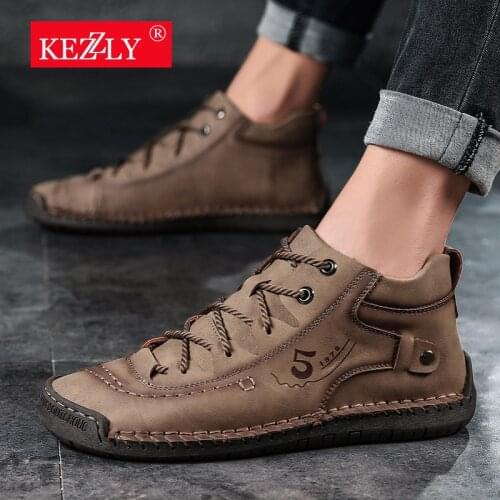 Mens boots big yards shoes Microfiber mens shoes
