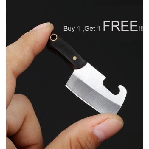 Outdoor Mini knife portable express parcel special knife multi function bottle opener key chain small kitchen knife