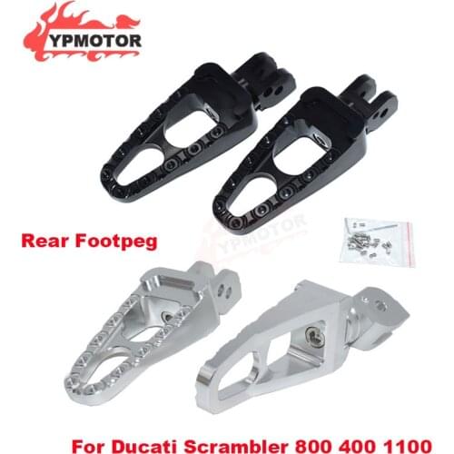 3 Colors Motorycle Aluminum Non-slip Rear Foot Peg Rest Footpeg Footrest Pedal For Ducati Scrambler 800 400 1100 2013-2020