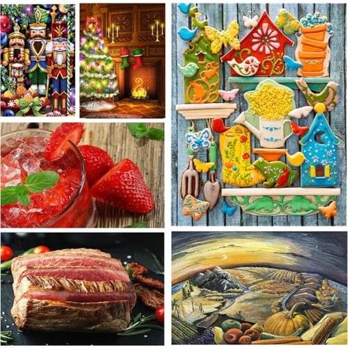 Christmas gift 5D DIY Diamond Painting Toy soldier Diamond Embroidery Cross stitch pumpkin Full Diamond mosaic Kitchen decor