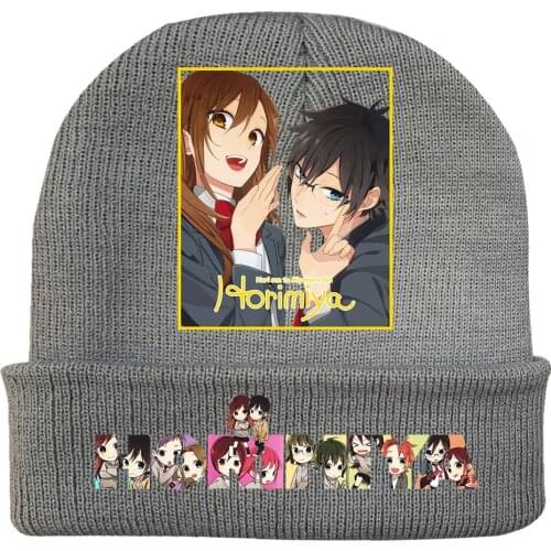 Cartoon Hori san to Miyamura kun Horimiya Hori Kyoko Miyamura Izumi Hip Hop Masked Hat Brimless Pullover Cap Headgear Helmet
