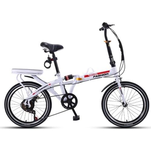 Folding Bicycle 20 Inch Variable Speed Shock Absorption Adult Man and Women Students Ultra Light Bike