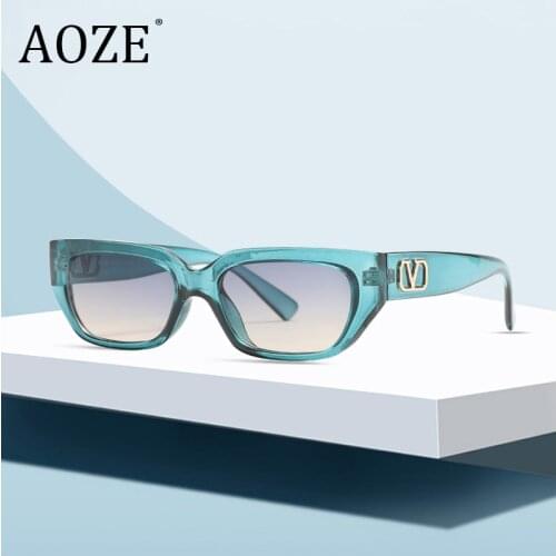 2021 NEW square Fashion Modern Women Style Vintage Sunglasses ins Cool Brand Design V Sun Glasses Oculos De Sol