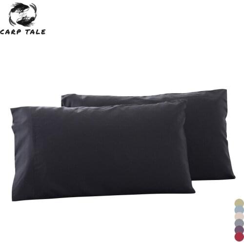 Solid Color Pillowcase Envelope 2 Piece Pillowcases Sleeping Bedding 51x76cm 51x102cm Black Pillow Cover For Home Hotel