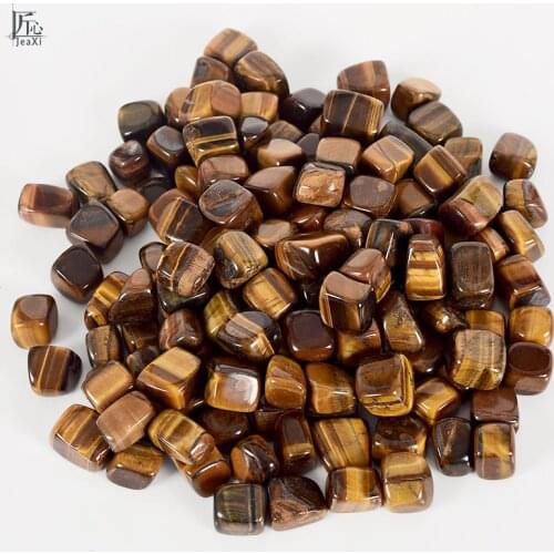 Tiger Eye Tumbled Stone bulk bead Gemstone Rock Mineral Crystal Natural chip Tumbled polish Stone for Chakra Healing fengshui