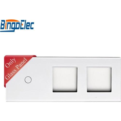 Toughened Glass 1g switch panel and socket frame, glass only, no switch or socket function part,Hot sale