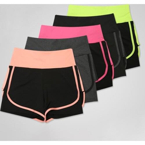 Women 2 In 1 Running Shorts Elastic Waist Running Tight Yoga Short Woman Sports Short Gym Fitness Shorts Sportswear