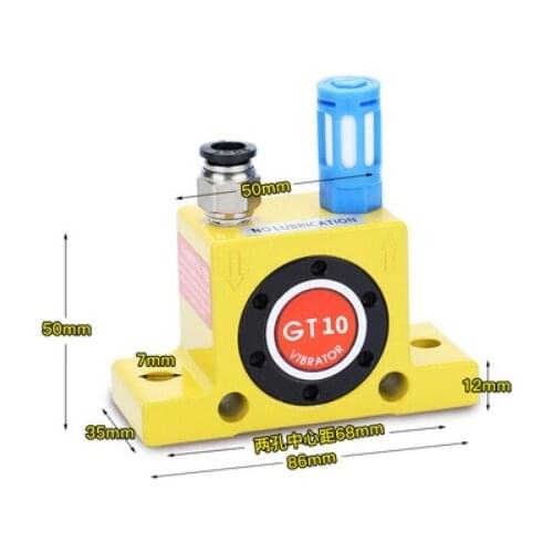 1/4'' GT-10 GT10 bin stock mini Pneumatic Vibrators,Pneumatic Turbine Vibrator pneumatic hammer Arch breaking vibrator PNEU-TEK