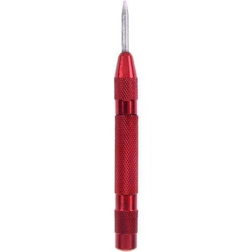 1PCS 127mm HSS Automatic Drill Center Pin Punch Spring Loaded Woodworking Tool High Quality