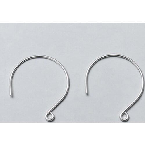 2pcs/lot 925 Sterling Silver Earring Hooks Semi-finished 9 Shape Entire Silver Connector Women Ear Hook DIY Jewelry Accessories