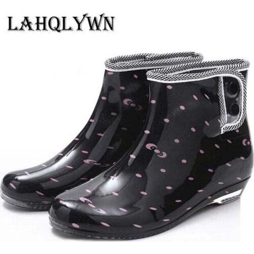 2016 Fashion Elastic Band Solid Women Rain Boot Waterproof Women Boots Rubber Jade Stretch Shoes P95