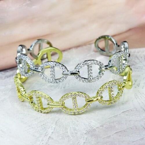 3 Pcs Round Zircon Hollow Round Metal Bangle Hollow zircon bangle Mix color metal Bracelet Mix color Women bangle 51434