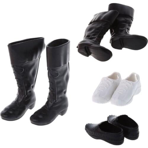 3 Styles Combination Cusp Shoes Leather Shoes Boots Accessories For Ken Doll 77HD