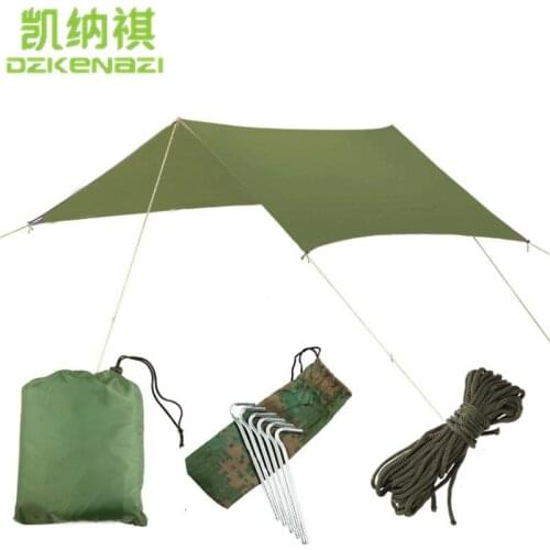 300 x 300 CM/PCS Outdoor Ultralight Sun Shelter Anti UV 210T Polyester Silver coated Waterproof Sun Shade Sail Awning