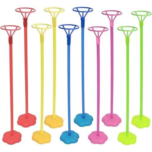 5pcs Balloon Base with Pole and Cup Table Desktop Centerpiece Holder Birthday Party Wedding Holidays and Anniversary Decoration