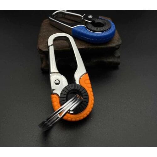 Car Key Chain Creative Personality Car Key Pendant Ring Ring Environmental Protection Aluminum Alloy Horseshoe Buckle Lanyard
