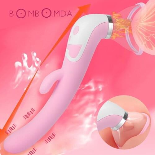 Nipple Sucker Dildo Vibrator Clitoris Stimulate G Spot Multispeed Licking Clit Nipple Massage Flirting Erotic Sex Toys for Women