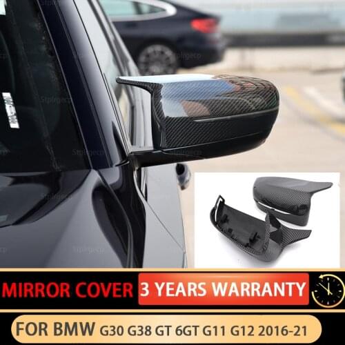 Carbon fiber Look Replacement Rearview Side Mirror Covers Cap For BMW 4 5 7 8 Series G11 G12 G14 G15 G16 G22 G23 G24 G30 G31 G38
