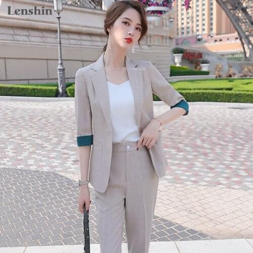 Женские летние брючные костюмы Lenshin China At AliExpress